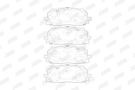 Комплект гальмівних колодок Jurid 573773J