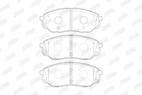 Колодки гальмівні дискові Jurid 573782J