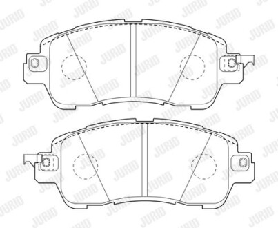 Гальмівні колодки передні Mazda 2 (2014->) Jurid 573801J