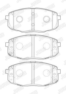 Колодки гальмівні дискові Jurid 573813J