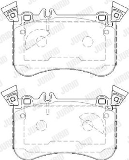 Гальмівні колодки передні AMG A-Class, CLA, GLA Jurid 573851J