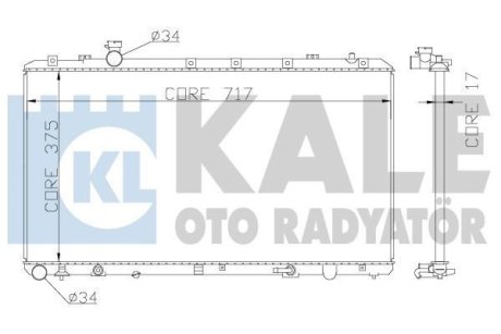 Радиатор охлаждения Fiat Sedici, Suzuki Sx4 Radiator OTO RADYATOR Kale 342120