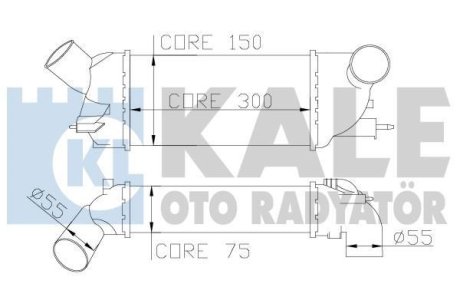 Интеркулер Citroen C5 Iii - Peugeot 407, 407 Sw Intercooler OTO RADYATOR Kale 343900