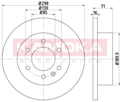 Гальмівний диск KAMOKA 103121