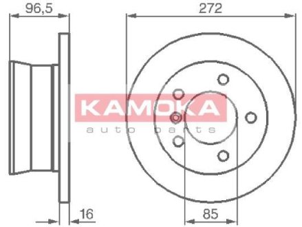 Гальмівний диск KAMOKA 1031864