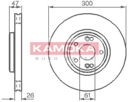 Гальмівний диск KAMOKA 1032410