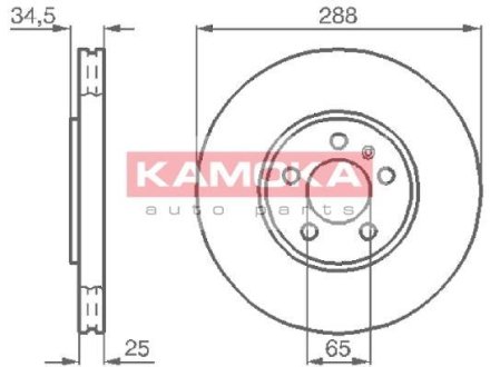 Гальмівний диск KAMOKA 1032442