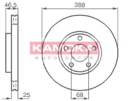 Гальмівний диск KAMOKA 103640