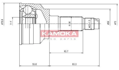 Шарнірний набір, привідний вал KAMOKA 7068