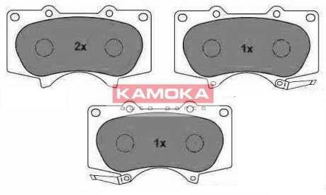 Гальмівні колодки, дискове гальмо (набір) KAMOKA JQ101111