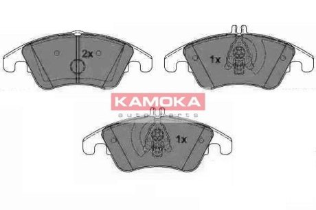 Гальмівні колодки, дискове гальмо (набір) KAMOKA JQ101119