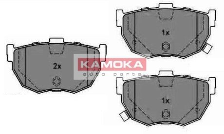 Гальмівні колодки, дискове гальмо (набір) KAMOKA JQ1011276