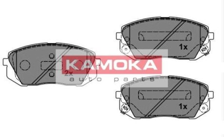 Гальмівні колодки, дискове гальмо (набір) KAMOKA JQ101149