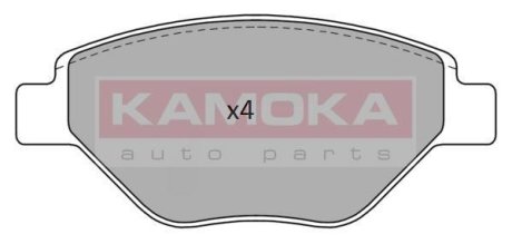 Гальмівні колодки, дискове гальмо (набір) KAMOKA JQ101153