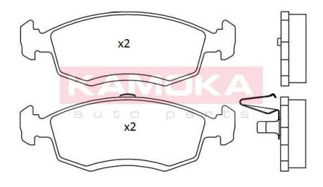 Гальмiвнi колодки дисковi DACIA LOGAN MCV 07-/SANDERO 08- KAMOKA JQ101225