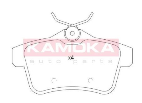 Колодки гальмівні, дискові KAMOKA JQ101235