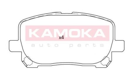 Гальмiвнi колодки дисковi TOYOTA AVENSIS VERSO 01-09 KAMOKA JQ101256