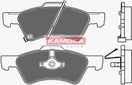 Гальмівні колодки, дискове гальмо (набір) KAMOKA JQ1013020