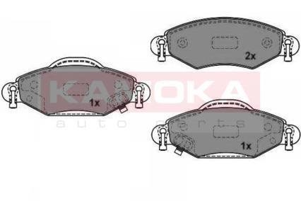 Гальмівні колодки, дискове гальмо (набір) KAMOKA JQ1013026