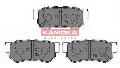 Гальмівні колодки, дискове гальмо (набір) KAMOKA JQ1013212