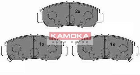 Гальмівні колодки, дискове гальмо (набір) KAMOKA JQ1013338