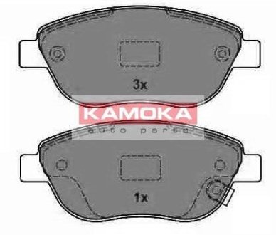 Гальмівні колодки, дискове гальмо (набір) KAMOKA JQ1013838