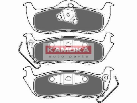 Гальмівні колодки, дискове гальмо (набір) KAMOKA JQ1018150