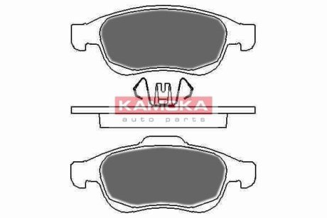 Гальмівні колодки, дискове гальмо (набір) KAMOKA JQ1018360