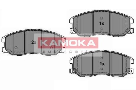 Гальмівні колодки, дискове гальмо (набір) KAMOKA JQ1018616