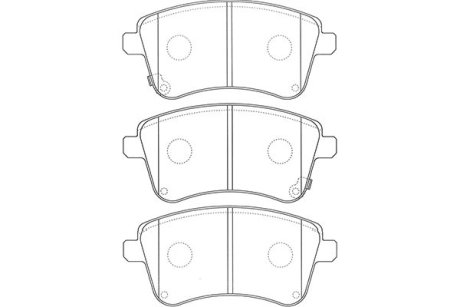 Комплект тормозных колодок, дисковый тормоз KAVO BP-4025