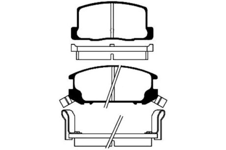 Колодки тормозные дисковые {зад.} KAVO BP-9049