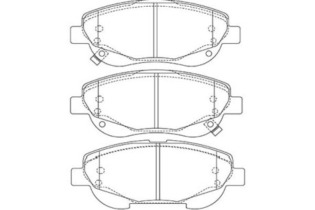 Колодки гальмівні (передні) Toyota Avensis 2.0D/2.2D 08- KAVO KBP9143