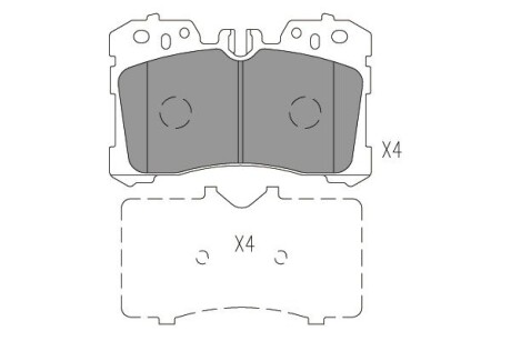 Колодки гальмівні (передні) Lexus LS 06- KAVO KBP9150