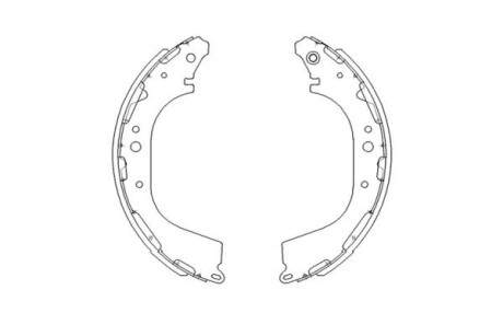 Гальмівна колодка KAVO KBS7411