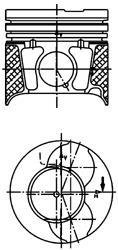 Поршень KOLBENSCHMIDT 40469610