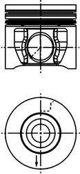 Поршень KOLBENSCHMIDT 40830610