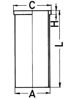 Гільза циліндра KOLBENSCHMIDT 88363190