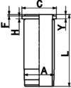 Гильза цилиндра KOLBENSCHMIDT 89370110