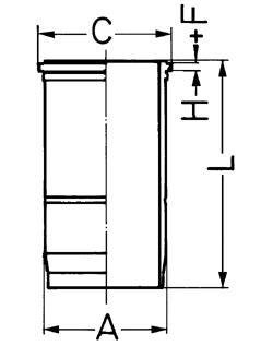 Гільза циліндра двигуна KOLBENSCHMIDT 89427110