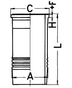 Гільза циліндра KOLBENSCHMIDT 89895110