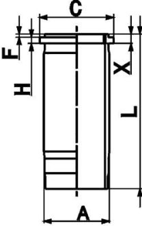 Гільза циліндра KOLBENSCHMIDT 89899110