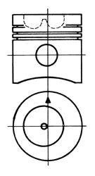 Поршень KOLBENSCHMIDT 93069600