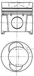 Поршень двигуна KOLBENSCHMIDT 94487600