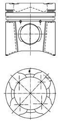 Поршень двигуна KOLBENSCHMIDT 94846600