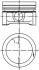 Поршень з кільцями SMART 63.75 M160 (KS) KOLBENSCHMIDT 99455610 (фото 1)