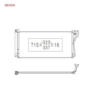 Радіатор кондиціонера KOYORAD CD810534