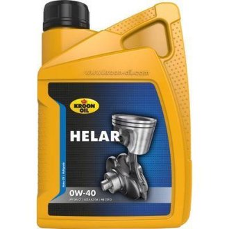 Олива моторна 0W-40 синтетика 1 л HELAR A3/B4 SN/CF KROON OIL 02226