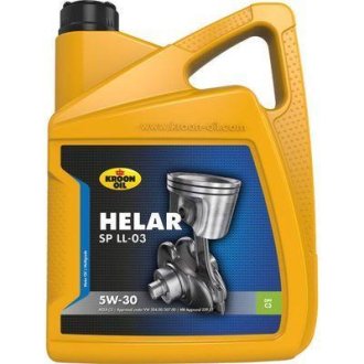 Олива моторна 5W-30 синтетика 5 л KROON-OIL HELAR SP LL-03 VW MB BMW C3 SP KROON OIL 33088