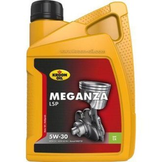 Олива моторна 5W-30 синтетика 1 л MEGANZA LSP C3/C4 KROON OIL 33892