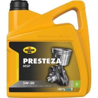 Олива моторна 5W-30 синтетика 4 л KROON-OIL PRESTEZA MSP С2/С3 SN KROON OIL 35137